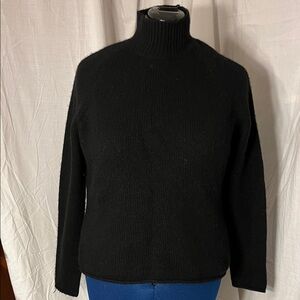 Valerie Stevens Classic Black Turtleneck Sweater